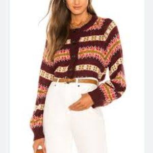 The Great $375 Loom Cardigan in Rosehip; 3 L